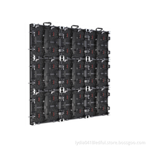 curved installation p6.2 indoor rental LED display panel